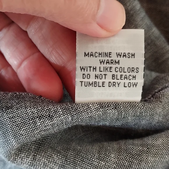 Habitat Women's Plus Size XXL Blouse Oversized Lagenlook Gray Linen Boho - Picture 11 of 11